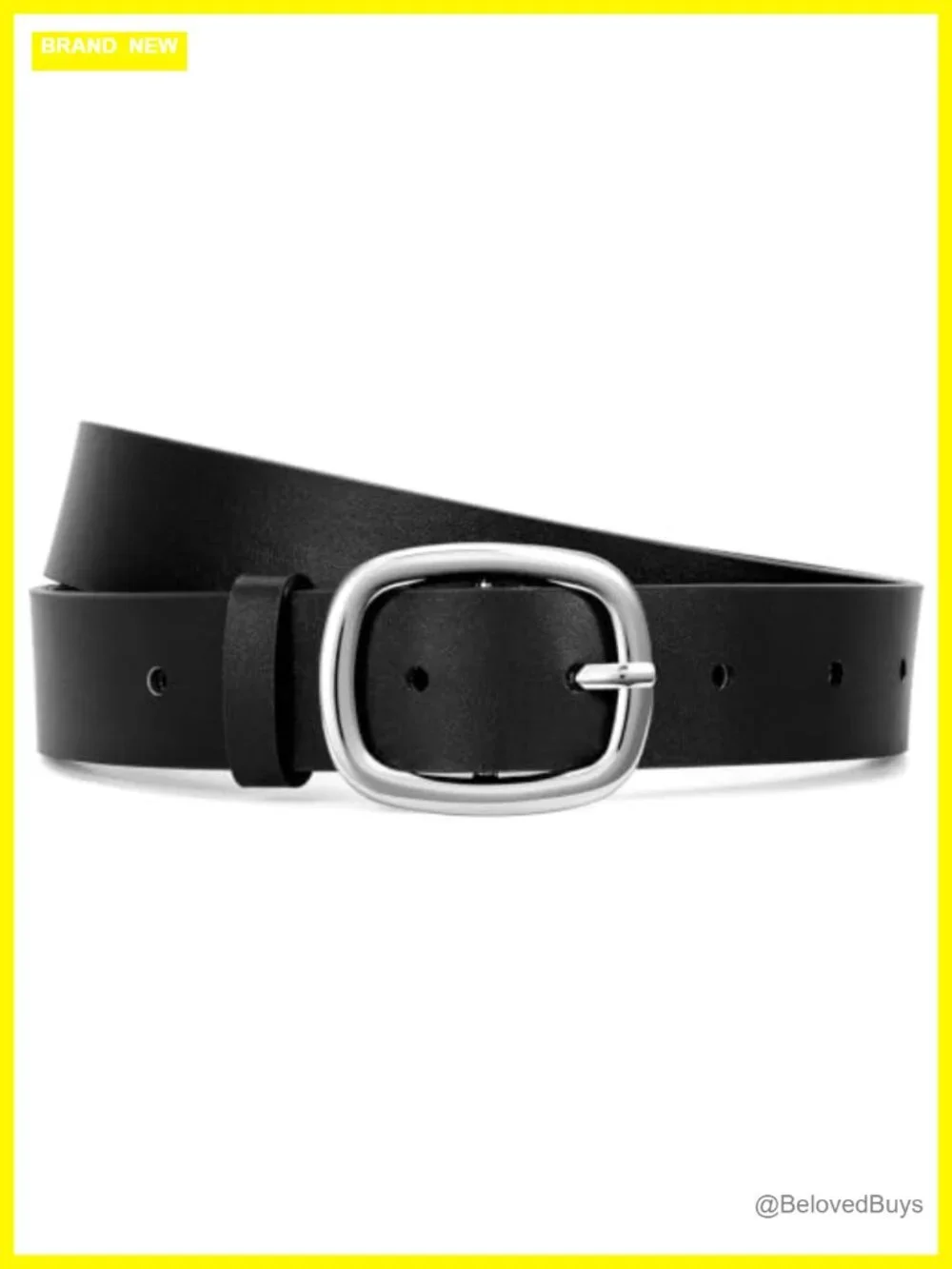 Faux Leather Belt for Women Gold Buckle Waist Belt Jeans Pants Dresses